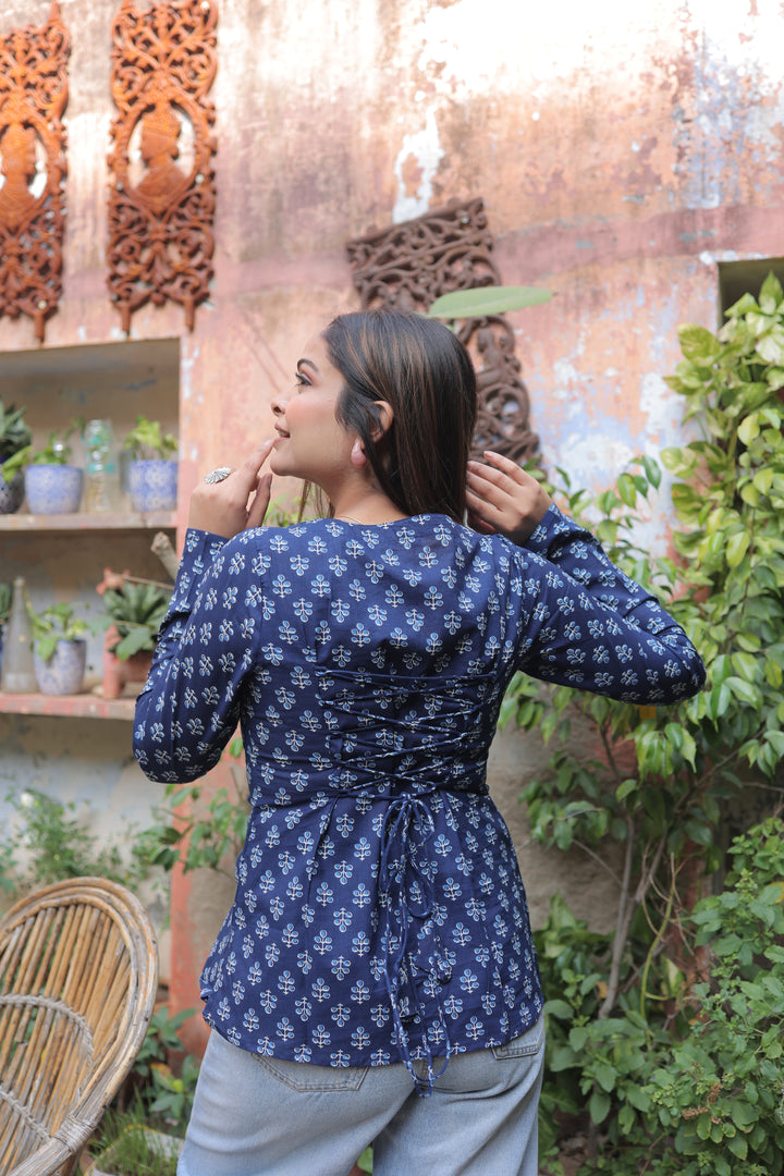 The Vaidehi Jodha-Sleeve Corset Kurti