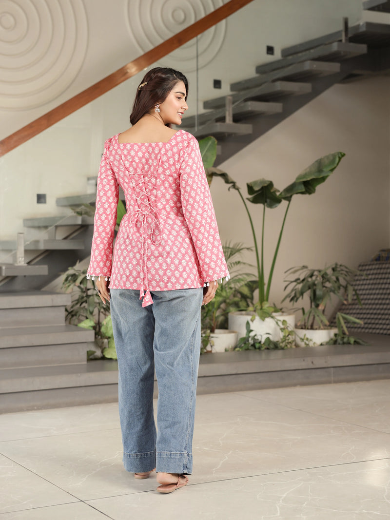 The Noor Kantha Corset Kurti