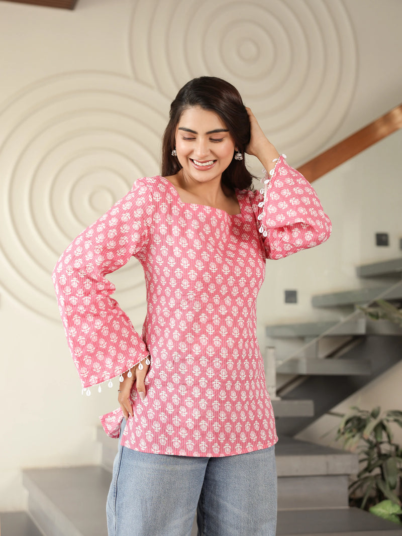 The Noor Kantha Corset Kurti