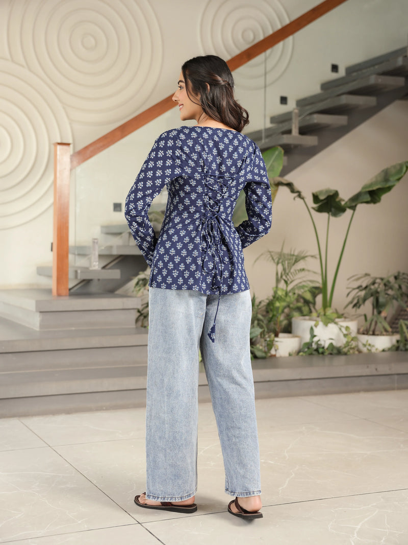 The Vaidehi Jodha-Sleeve Corset Kurti