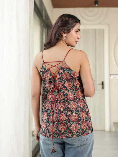 The Zara Noodle-Strap Backless Kurti