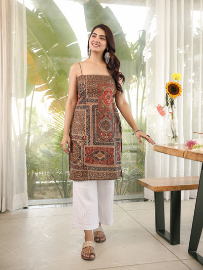 The Inaya Strappy Backless Corset Kurti