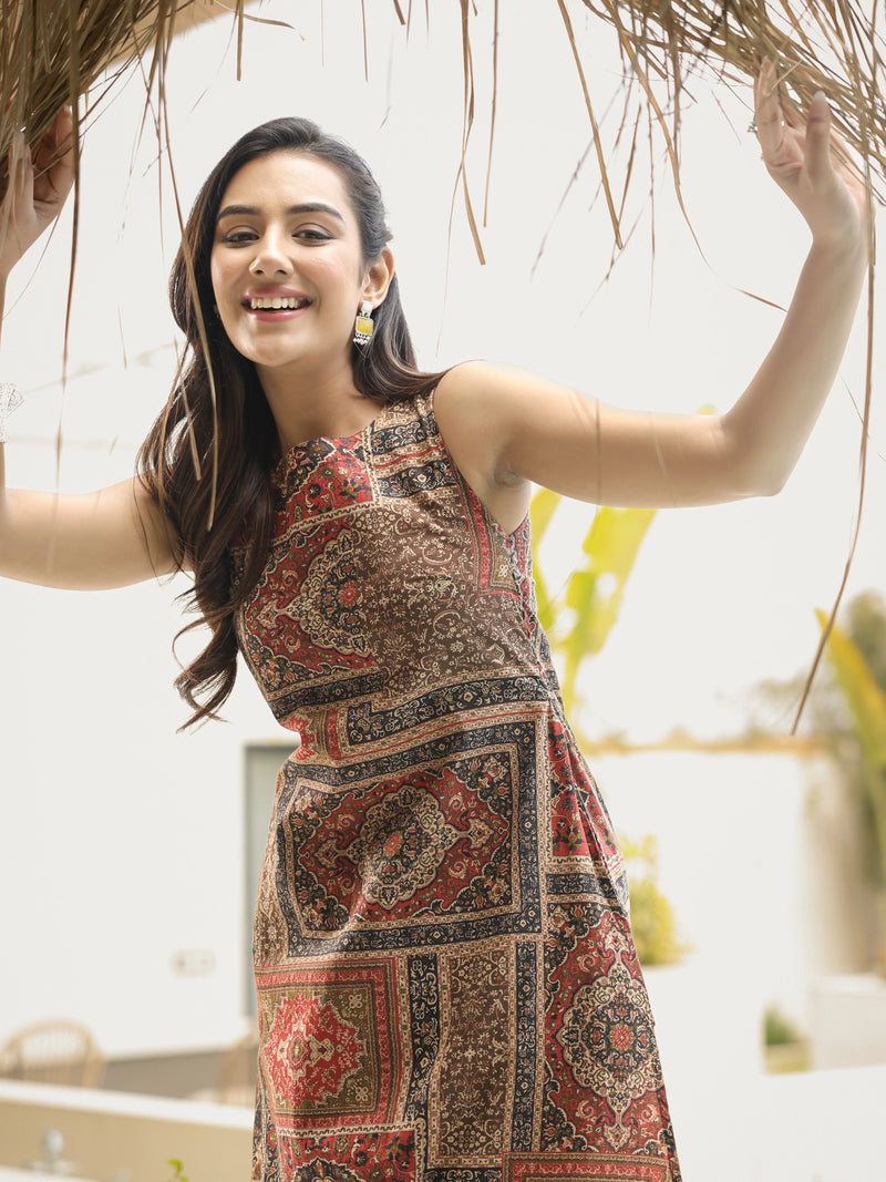 The Rivaaya Ajrakh Tiled Kurta-Pant Set