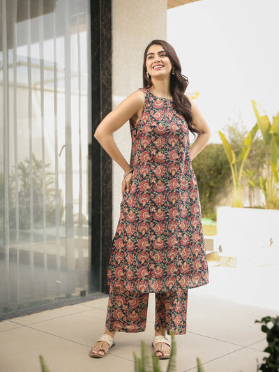 The Siya Sanganeri Floral Kurta-Pant Set