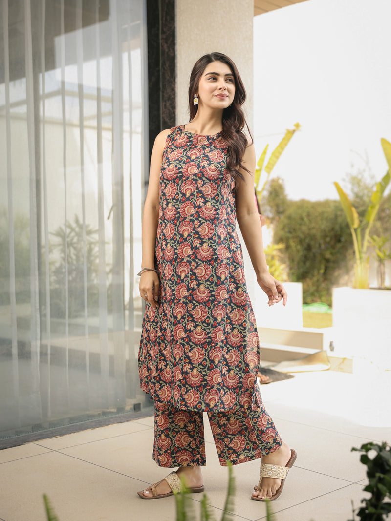 The Siya Sanganeri Floral Kurta-Pant Set