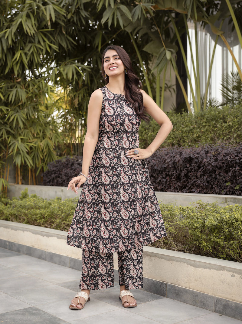 The Kyra Ajrakh-Print Kurta-Pant Set