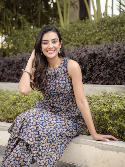 The Riva Sanganeri Botanical Kurta-Pant Set