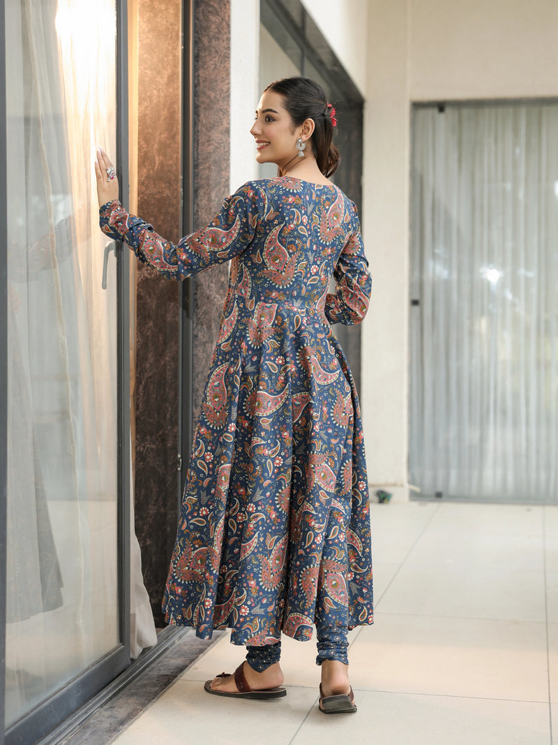 Devika – Premium Paisley Cotton Suit Set