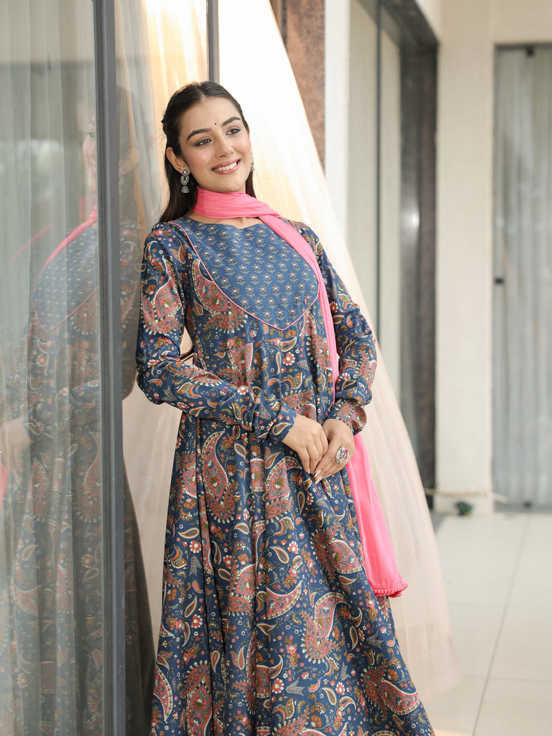 Devika – Premium Paisley Cotton Suit Set