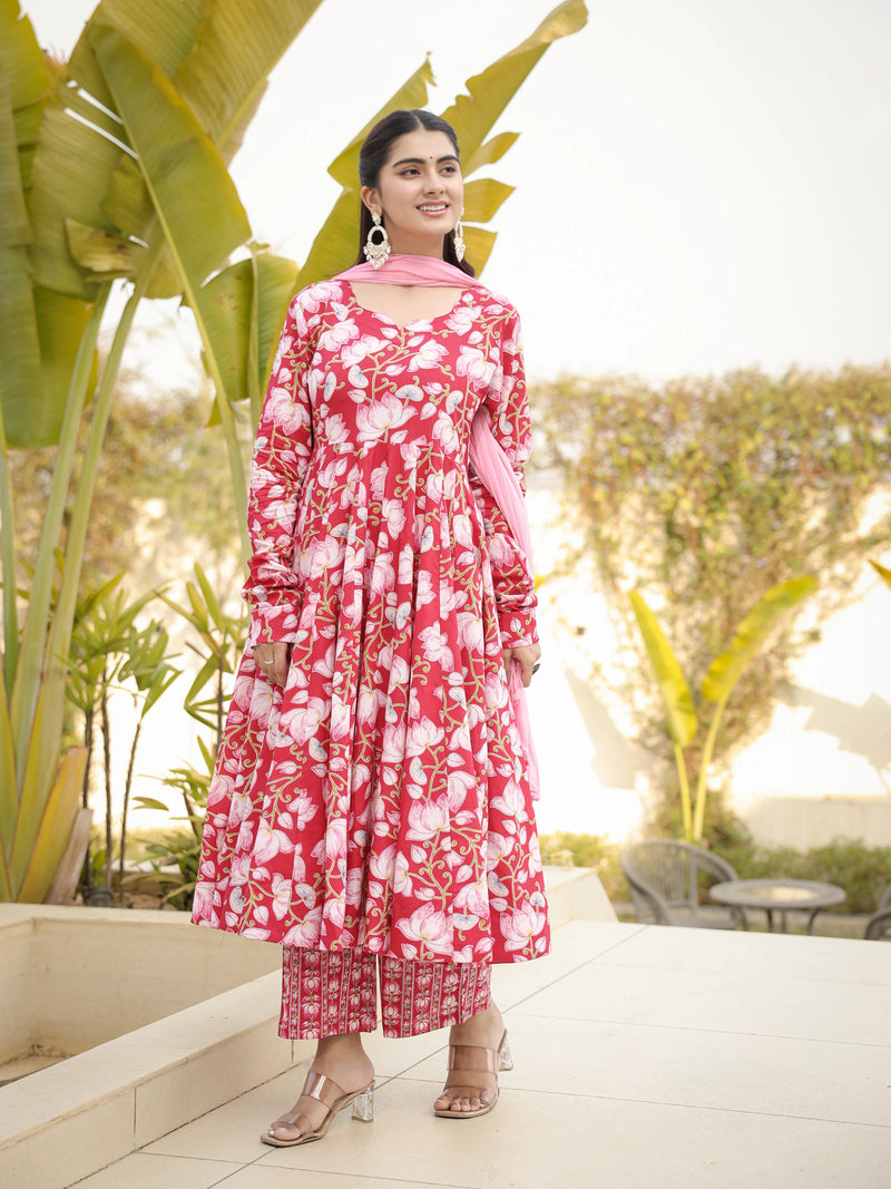 Prisha – Floral Cotton Suit Set