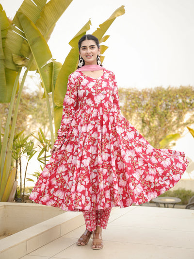 Prisha – Floral Cotton Suit Set