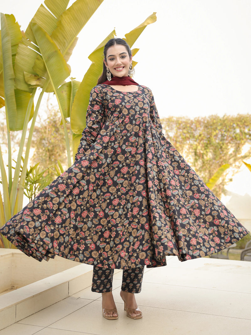 Samira – Premium Floral Cotton Suit Set
