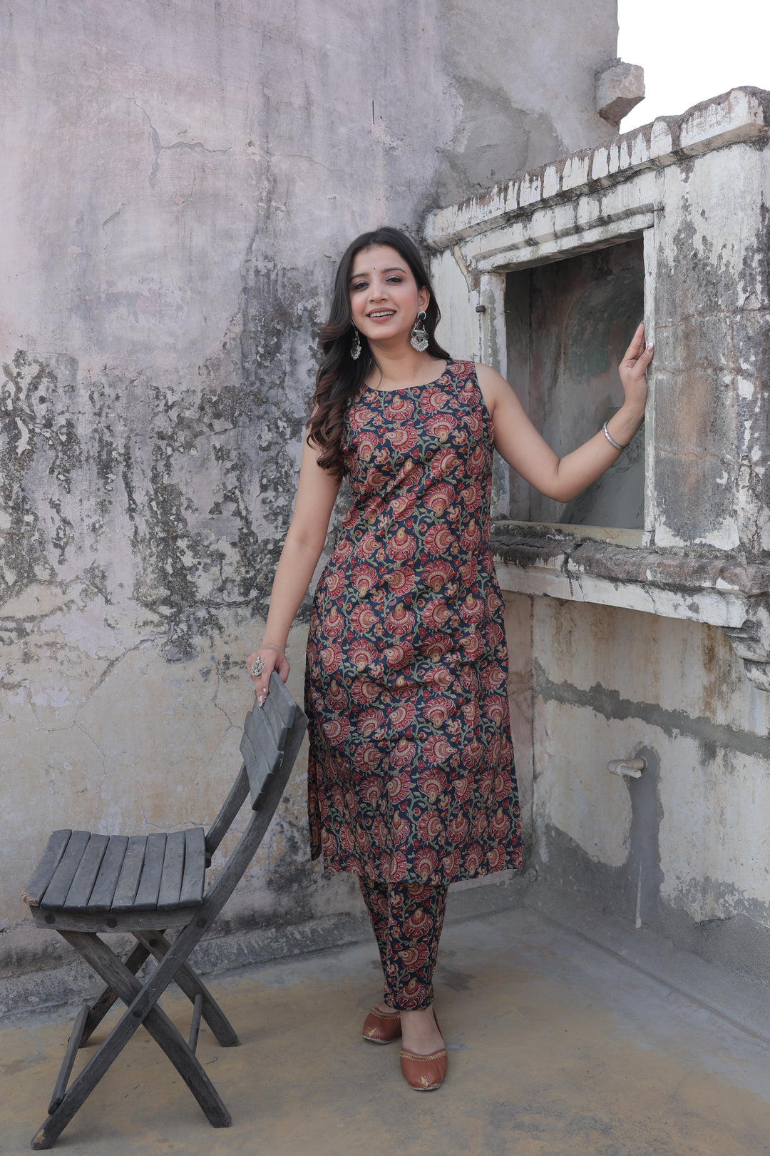 The Siya Sanganeri Floral Kurta-Pant Set