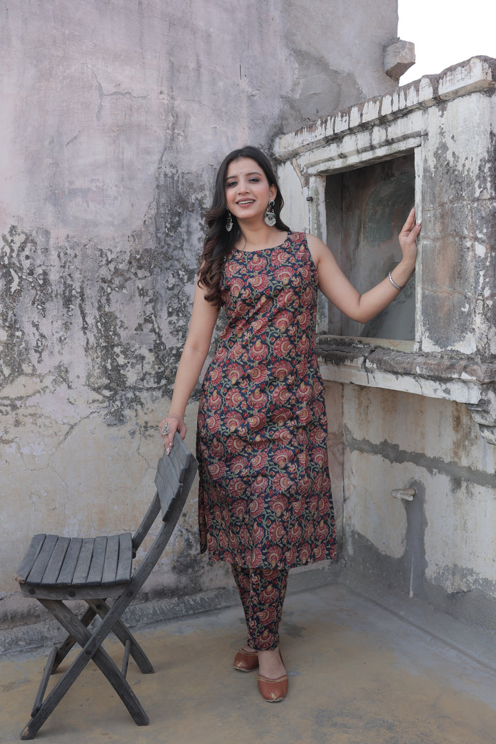 The Siya Sanganeri Floral Kurta-Pant Set