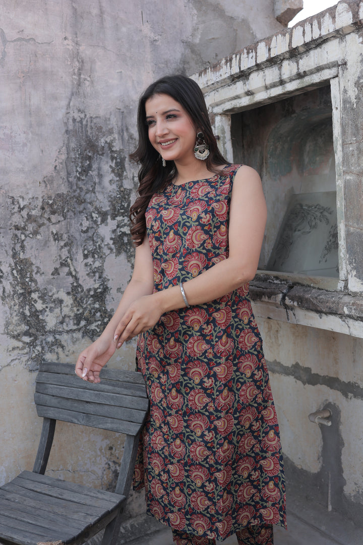 The Siya Sanganeri Floral Kurta-Pant Set