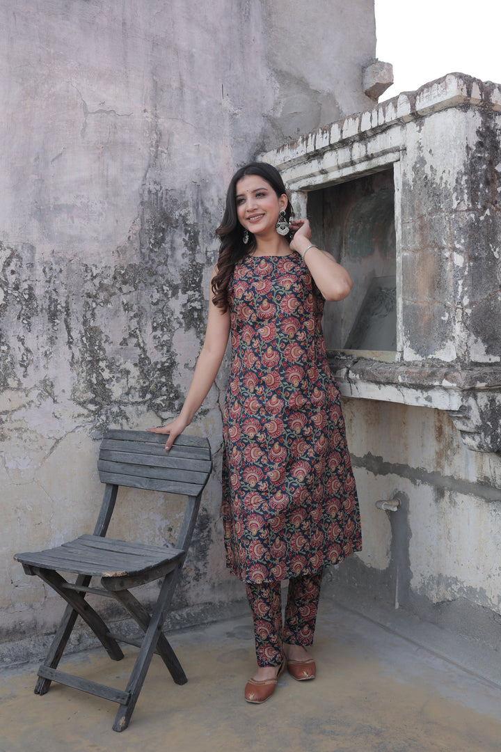 The Siya Sanganeri Floral Kurta-Pant Set