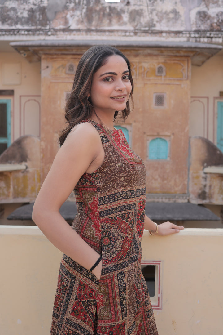 The Rivaaya Ajrakh Tiled Kurta-Pant Set