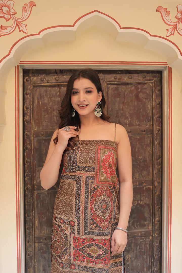 The Inaya Strappy Backless Corset Kurti